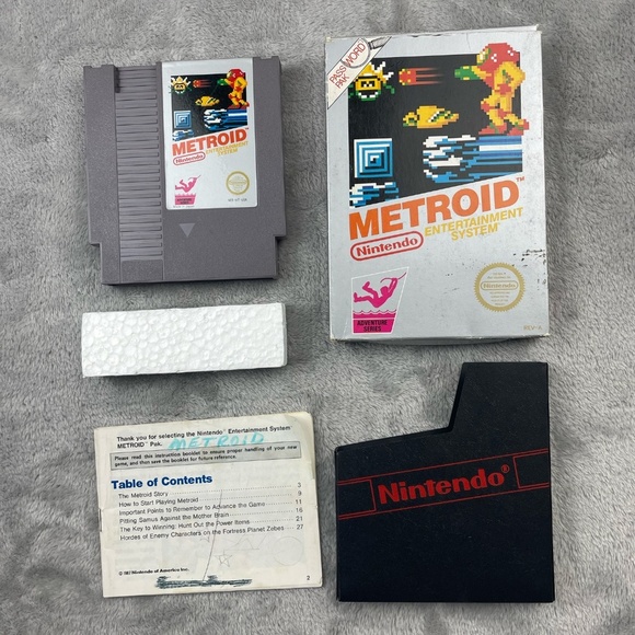 Metroid Nintendo NES Authentic Original Tested Vintage Game Complete In Box - Picture 2 of 13